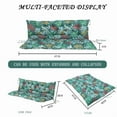 thumbnail image 4 of Outdoor Cushions for Patio Furniture, 4" Thick Waterproof Porch Swing Cushions Replacement with Backrest, 2-3 Seater Bench Cushion（Green flower,40*47in）, 4 of 7