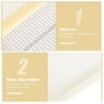 thumbnail image 3 of DEEPCRAFF 3Pcs Microscope Slide Storage Boxes White Paper ABS Material Durable Specimen Slide Holders, 3 of 6