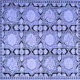 thumbnail image 1 of Ahgly Company Machine Washable Indoor Square Persian Blue Traditional Area Rugs, 8' Square, 1 of 4