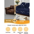 thumbnail image 5 of Navy Blue Modern Couch Cover for 2 Cushion Couch, Farmhouse Rabbit Abstract Art Washable Love Seat Sofa Covers Slipcover, Throw Sofa Covers for Pets, Furniture Protector 71"x102", 5 of 9