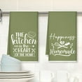 thumbnail image 5 of HEETLY Farmhouse Durable 6-Piece Kitchen Textiles, Heavy Duty 500°F Cotton Oven Mitts and Pot Holders Sets with Kitchen Towels, 5 of 7