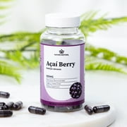 Nature Restore Organic Acai Berry Supplement, Freeze Dried, 90 Vegan Capsules, Non GMO, Gluten Free, Antioxidant, Polyphenols