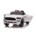 thumbnail image 1 of Mustang Style Ride On 12V Battery & Hydraulics | Leather Seat & Rubber Tires Remote Control, 1 of 5