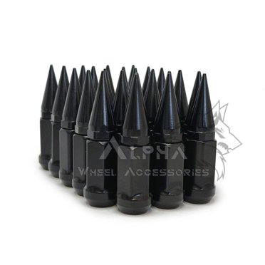 23 Black Spike Lug Nuts 14x1.5 For 2019 Newer Jeep Wrangler JL Rubicon 23 Black Spike Lug Nuts 14x1.5 For 2019 Newer Jeep Wrangler JL Rubicon