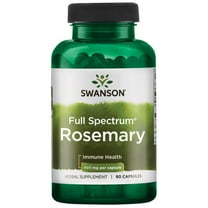 Swanson Full Spectrum Rosemary - Herbal Supplement Promoting Immune Health Support - Natural Formula to Help Defend The Body & Support Overall Wellness - (90 Capsules, 400mg Each)