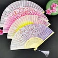 thumbnail image 3 of BESTSKY Folding Fan No-Friction Mechanism Folding Fans Handheld Boots on the Ground Fan Style2, 3 of 4