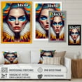 thumbnail image 4 of Designart Colorful Sensual Woman In Fur Coat I Framed Wall Art, 4 of 5