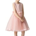 thumbnail image 1 of Robe de Demoiselle d'Honneur Sans Manches avec Ceinture pour Mariage et Fête, 1 of 4