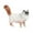 White, variant on Realistic Cat Model Figurine Small Animals Figures Cat Model Ornaments Diorama Animals Figures, for Home Decor Cake Topper Birthday Gifts Orange