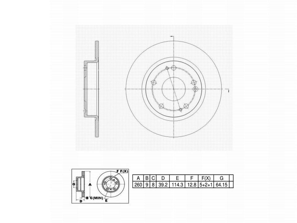 Winstop Brake Rotor, Rear WS244097, Honda Civic 2023-2016