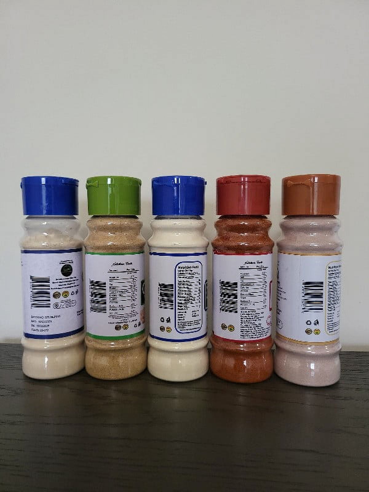 MONARCH 100% Ginger Powder- Garlic Powder- Chili Pepper Powder- Onion Powder (Red)- Onion Powder (White) Pack Of 5 Spices & Seasonings