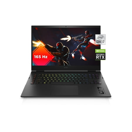 Omen 17 Gaming Laptop, NVIDIA GeForce RTX 3070, Intel Core i7-11800H, 16 GB RAM, 512 GB SSD, 17.3” Quad HD 165 Hz Display, Windows 10 Home, RGB Keyboard, Long Battery Life (17-ck0020nr, 2021)