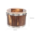 thumbnail image 2 of NUOLUX Rice Bucket Sushi Barrel Wood 1Pack, 2 of 8