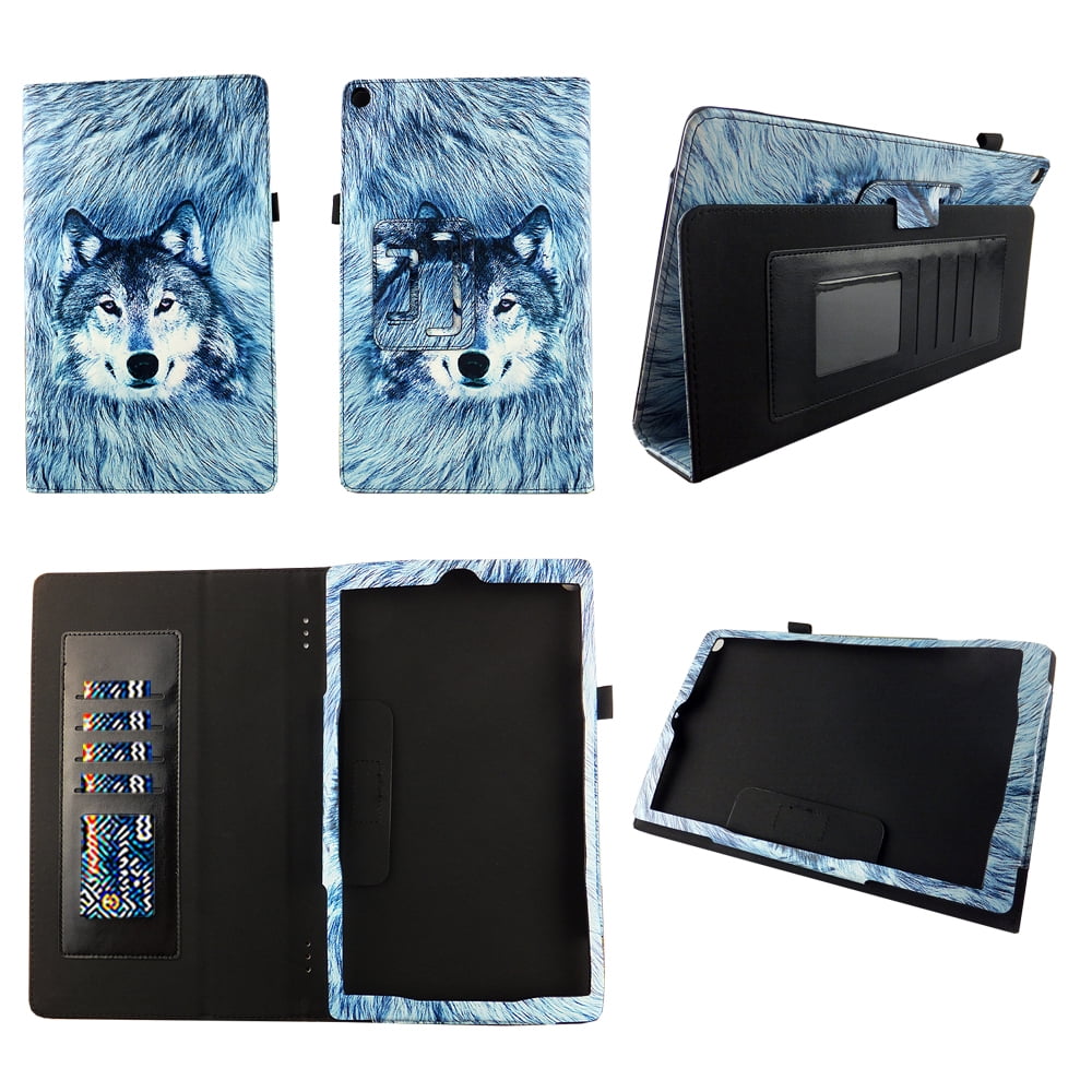 Snow Wolf Case for Amazon Kindle Fire HD 10 Tablet (7th Generation
