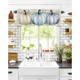 thumbnail image 6 of Valances for Windows Fall Watercolor Rod Pocket Cafe Window Treatments Valance Curtains for Kitchen Bathroom Laundry Basement Windows 42"x18", 6 of 6