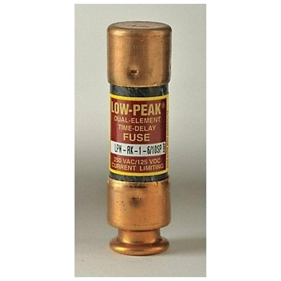Eaton Bussmann Fuse,Class RK1,1-6/10A,LPN-RK-SP Series LPN-RK-1-6/10SP
