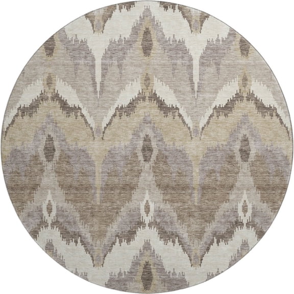 Dalyn Rugs Premium Machine Washable Mayfield AMF743 Beige 8' x 8' Round Rug