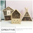 thumbnail image 4 of ORDDIART 2 Pcs Maison d'Abeilles Style Cabane en Bois pour Maison Extérieure, 4 of 7