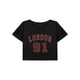 thumbnail image 1 of Camiseta corta informal de verano para mujer, ropa de calle, cuello redondo, para viajes, caminatas en la playa L, 1 of 7