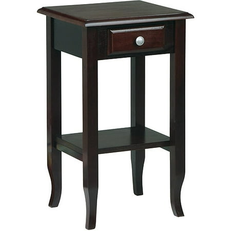 Merlot Telephone Table with Drawer - Walmart.com