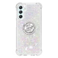 thumbnail image 3 of CCSmaller Glitter Clear Sparkly Bling Case for Samsung Galaxy A14 , Flowing Liquid Quicksand Cover with Diamond Ring Holder Case for Samsung Galaxy A14 5G /4G LSZ Colorful, 3 of 8