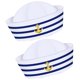 thumbnail image 2 of 2 uds., sombrero de capitán, accesorios, sombreros de marinero, sombreros de marinero para adultos, accesorios para disfraz de fiesta en barco, 2 of 6