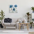 thumbnail image 3 of Stupell Industries Blue Poppies Painting Botanical & Floral Painting Gallery Wrapped Canvas Art Print Wall Art, 24 x 24, 3 of 8
