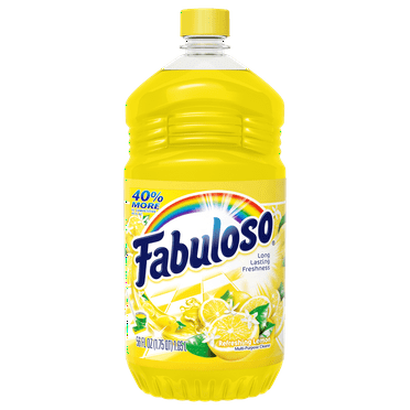 Fabuloso Lemon All Purpose Cleaner for Multi Surface 56 Fl Oz (Pack of 10)