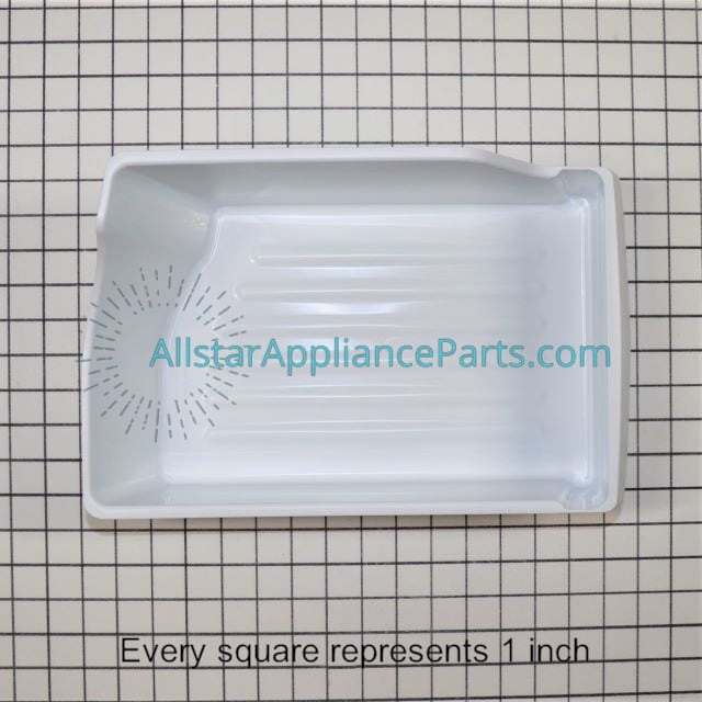 genuine frigidaire refrigerator ice maker cube bucket storage bin 240385201