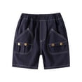 thumbnail image 1 of JSCDRPDWL Shorts Kaki pour Garçons Shorts de Baseball Jeunesse Shorts Athlétiques Rouges Shorts de Soccer pour Enfants Garçon Vêtements 3t Vêtements Cool pour Garçons Vêtements Garçons 5t École, Marine 1-2 Ans, 1 of 4