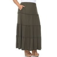 thumbnail image 2 of White Mark Jupe Maxi à Volants Taille Haute pour Femme, 2 of 6