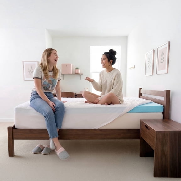 Viscosoft 2-Inch Memory Foam Mattress Topper Cal King – Reflex Cooling Gel Pad with Removable Washable Cover – CertiPUR-US & Oeko-TEX Certified