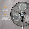 thumbnail image 3 of Hurricane Pro Series 20 Inch High Velocity Oscillating Pedestal Fan, 2 Pack, 3 of 10