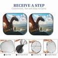 thumbnail image 6 of Salouo Clear Sky Mountain Red Dragon Pattern Car Windshield Sun Shade Foldable | Front Windshield Shade for Sun, Heat and UV Rays | Interior Sun Protection-Large, 6 of 6
