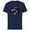 Navy, variant on Logo Resistance Warriors - Short Sleeve Cotton T-Shirt for Adults - Customized-Athletic Heather