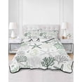 thumbnail image 3 of Quilts Full Size, Sage Green Coastal Soft Comforter Bedding Set for Bed, Summer Beach Coral Shell Ocean Lightweight Quilted Bedspread with Pillow Cover(2 Pieces) for All Season, 78x90 Inch, 3 of 6