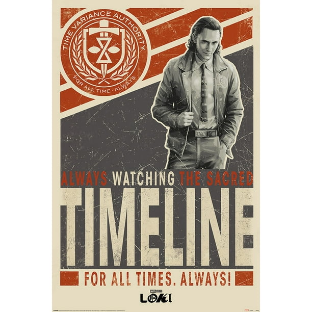 Loki - Marvel TV Show Poster (Watching The Sacred TIMELINE) (Size: 24" x  36") - Walmart.com