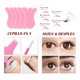 thumbnail image 5 of Kit Pestañas 1x1 Parches Microbrush Ventilador Cepillo Rosa, 5 of 6