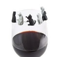 thumbnail image 4 of Cup 6PC Red Cup Silica Wine Recognizer And Label Gel Creative Pendant Glass Home DIY, 4 of 8