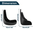 thumbnail image 3 of Guardabarros de salpicaduras únicos para Volkswagen Polo (Hatchback/Sedán) 2004-2010 con accesorios de montaje, guardabarros delanteros y traseros, 1 juego, 3 of 6