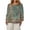 #02Green, variant on Women Vintage Floral Border Print Blouses Loose Crew Neck 3/4 Sleeve Lightweight Casual Shirts Retro Distressed Botanical Printed Tunic Tops for Daily Vacation Green L