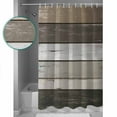 thumbnail image 3 of Farmhouse Dark Grey Shower Curtains for Bathroom Waterproof Fabric Bath Curtains Decor Bath Tub Curtain Country Vintage Wooden Decorative Shower Curtain Sets with 12 Hooks, 72x72 Inch, 3 of 6