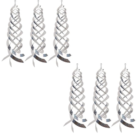 Orchard Supplies Silver Keep Birds Away For Driving Sparrows Away Spiral Reflectors Scare Bird Tool Bird deterrent devices Pigeon Repellent Devices 6 PACKS