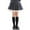 Gray, variant on Cethrio Girls Pleated Skirts Size 10-12, Elastic Waist Spring Fall Casual Dancing School Uniform Skirts Gray