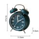 thumbnail image 2 of Reloj despertador con campana para dormitorio y decoración del hogar, bonito reloj despertador para dormitorio de niños, 2 of 5