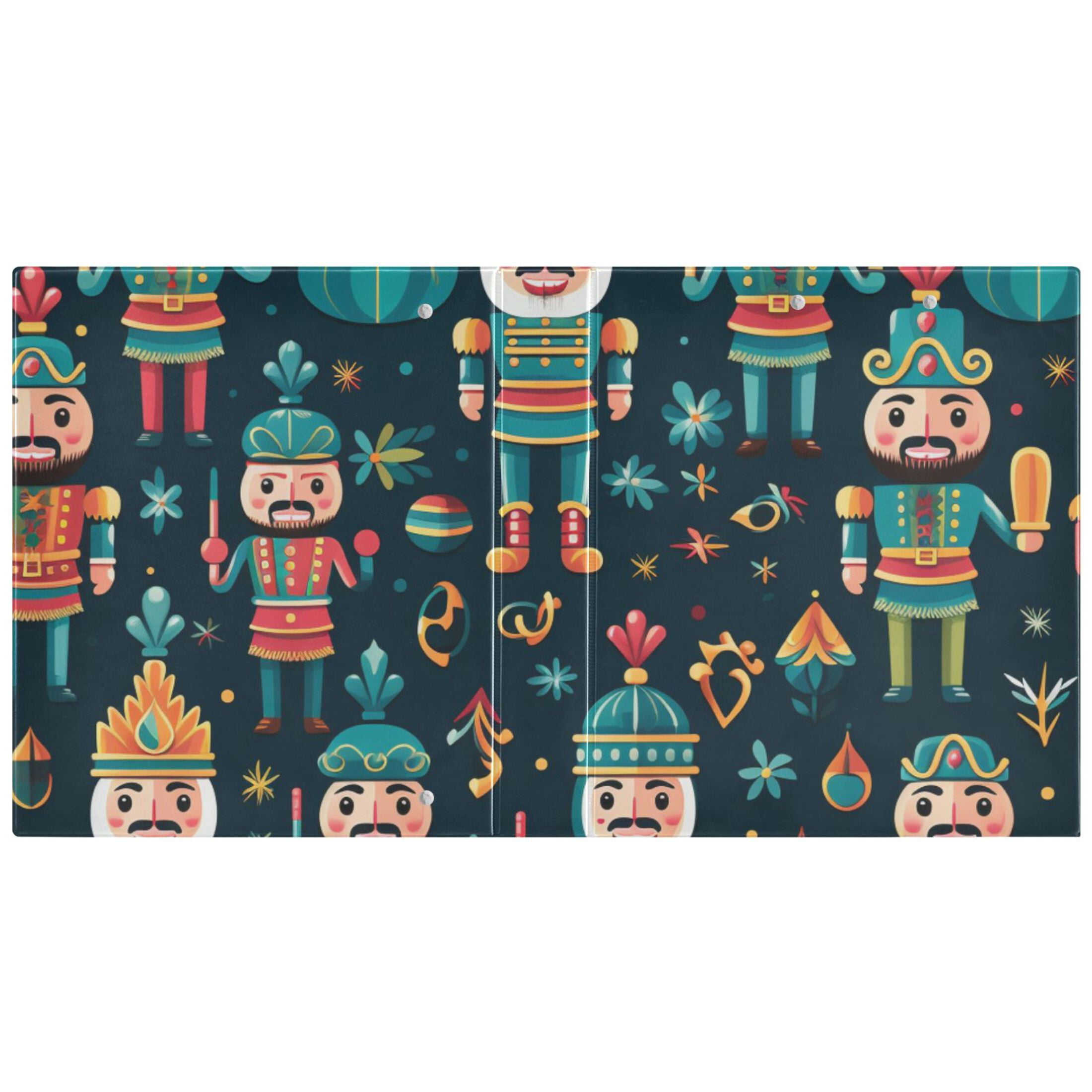 Cartoon Villain 3 Ring Binders 1.5 inch Hardcover File Folders with Interior Pockets A4 Size Organizer for School Office Hospital