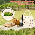 thumbnail image 5 of Lunch Bag for Women & Men Cute Corduroy Insulated Lunch Tote Bag Reusable Lunch Box Leakproof Cooler Tote with Large Capacity for Work Picnic and Travel, 5 of 12