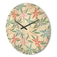 thumbnail image 3 of Designart 'Abstract Retro Flower Design III' Mid-Century Modern Wood Wall Clock, 3 of 5