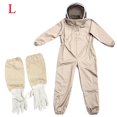 thumbnail image 1 of Traje de apicultura profesional Amacok de algodón de cuerpo entero con capucha, para hombre y mujer, de Forest Beekeeping Supply, con guantes., 1 of 5