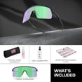 thumbnail image 3 of Oakley OO9463 Sutro Lite Shield Shaped Non-Polarized Sunglasses for Men - Includes Official Eyewear Kit - Matte Black Frame with Prizm Road Jade Lens, 3 of 6